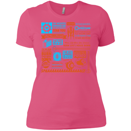 T-Shirts Hot Pink / X-Small Portal Quotes Women's Premium T-Shirt