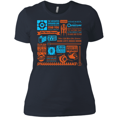 T-Shirts Indigo / X-Small Portal Quotes Women's Premium T-Shirt