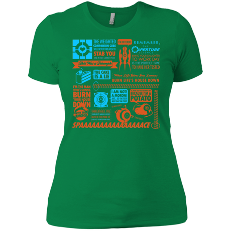 T-Shirts Kelly Green / X-Small Portal Quotes Women's Premium T-Shirt