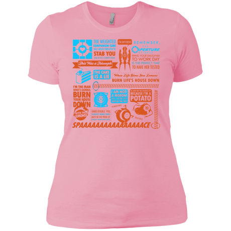 T-Shirts Light Pink / X-Small Portal Quotes Women's Premium T-Shirt