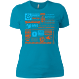 T-Shirts Turquoise / X-Small Portal Quotes Women's Premium T-Shirt