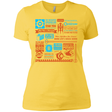 T-Shirts Vibrant Yellow / X-Small Portal Quotes Women's Premium T-Shirt