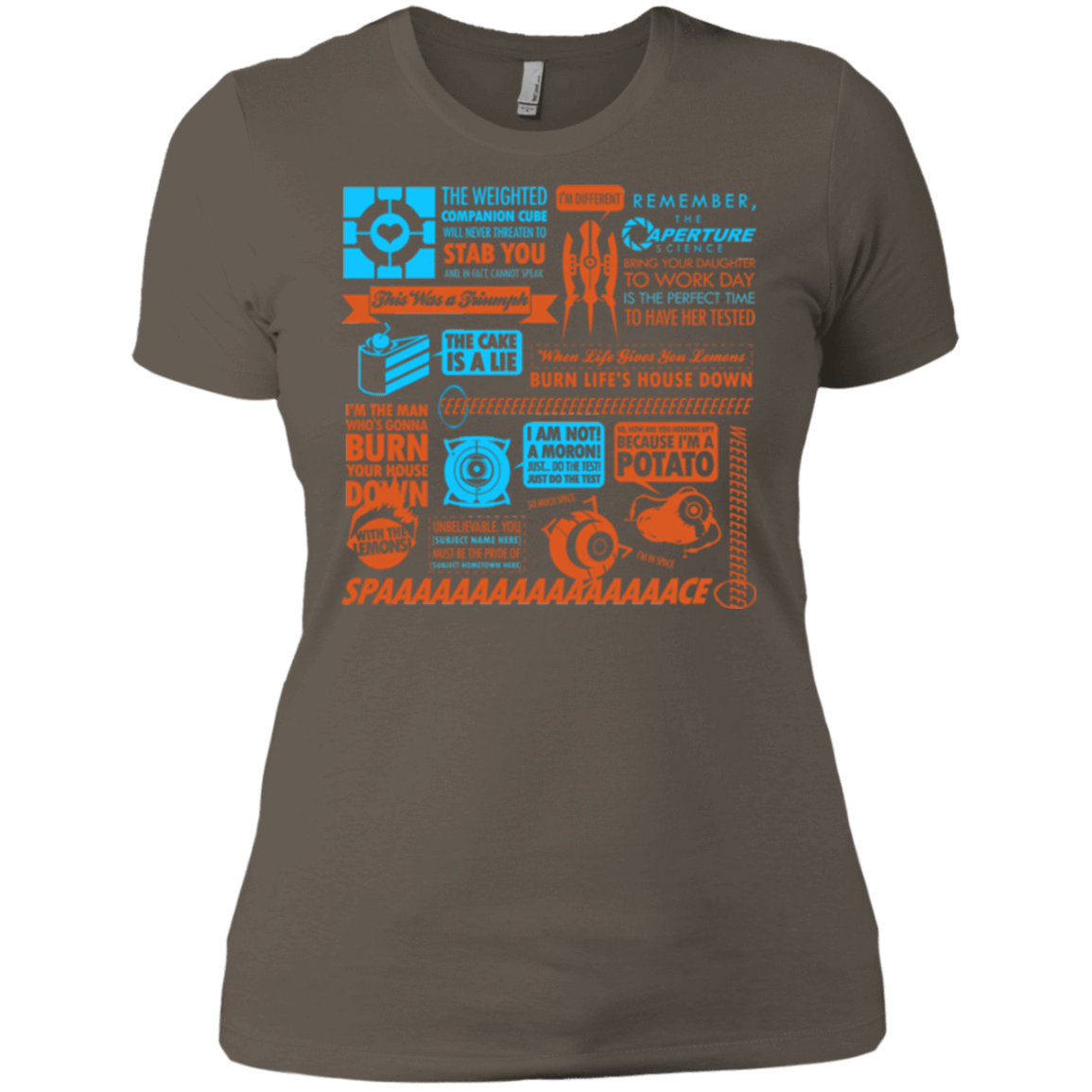 T-Shirts Warm Grey / X-Small Portal Quotes Women's Premium T-Shirt