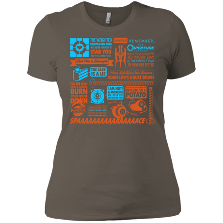 T-Shirts Warm Grey / X-Small Portal Quotes Women's Premium T-Shirt