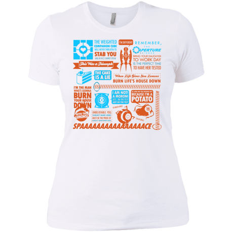T-Shirts White / X-Small Portal Quotes Women's Premium T-Shirt