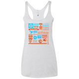 T-Shirts Heather White / X-Small Portal Quotes Women's Triblend Racerback Tank