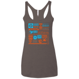 T-Shirts Macchiato / X-Small Portal Quotes Women's Triblend Racerback Tank