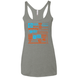T-Shirts Venetian Grey / X-Small Portal Quotes Women's Triblend Racerback Tank