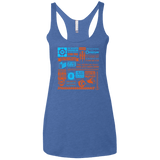 T-Shirts Vintage Royal / X-Small Portal Quotes Women's Triblend Racerback Tank