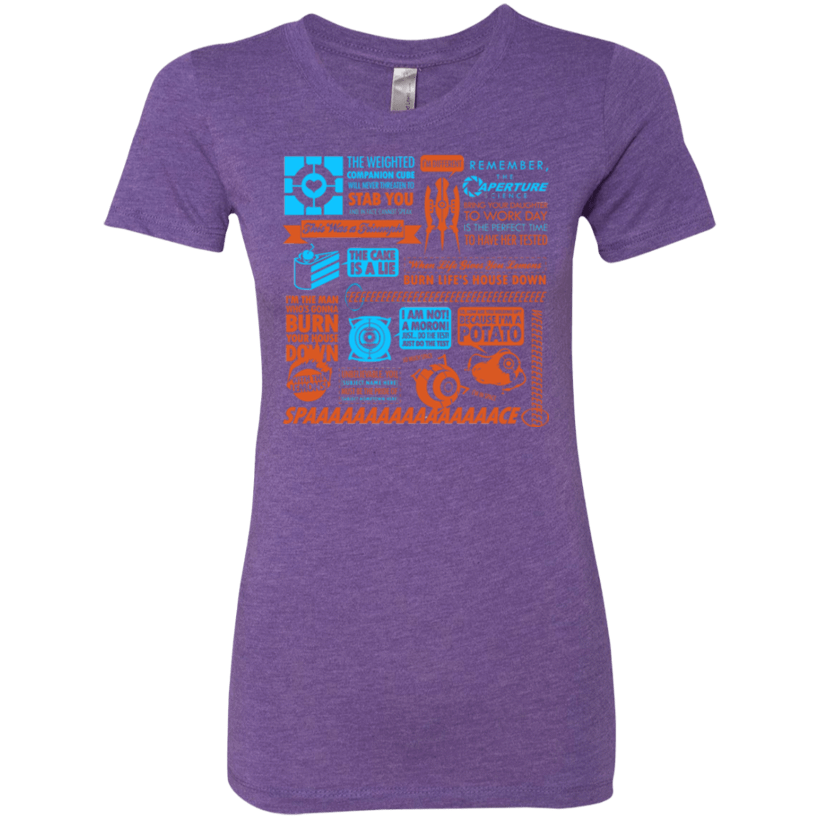 T-Shirts Purple Rush / Small Portal Quotes Women's Triblend T-Shirt