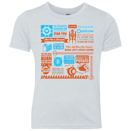 T-Shirts Heather White / YXS Portal Quotes Youth Triblend T-Shirt