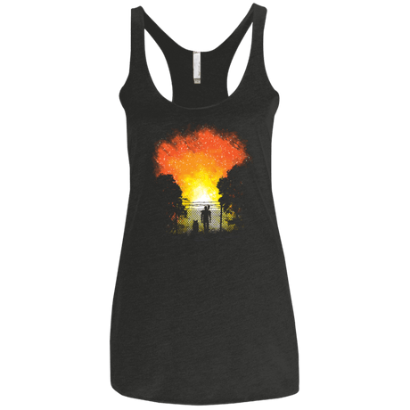 T-Shirts Vintage Black / X-Small Post Apocalypse Women's Triblend Racerback Tank