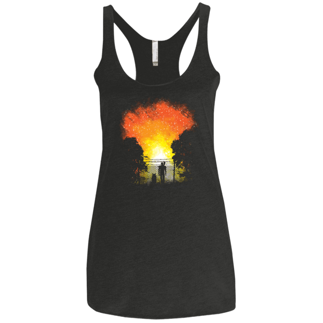 T-Shirts Vintage Black / X-Small Post Apocalypse Women's Triblend Racerback Tank