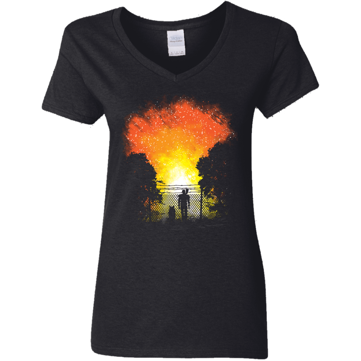 T-Shirts Black / S Post Apocalypse Women's V-Neck T-Shirt