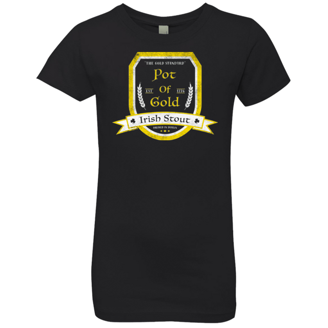 T-Shirts Black / YXS Pot of Gold Irish Stout Girls Premium T-Shirt