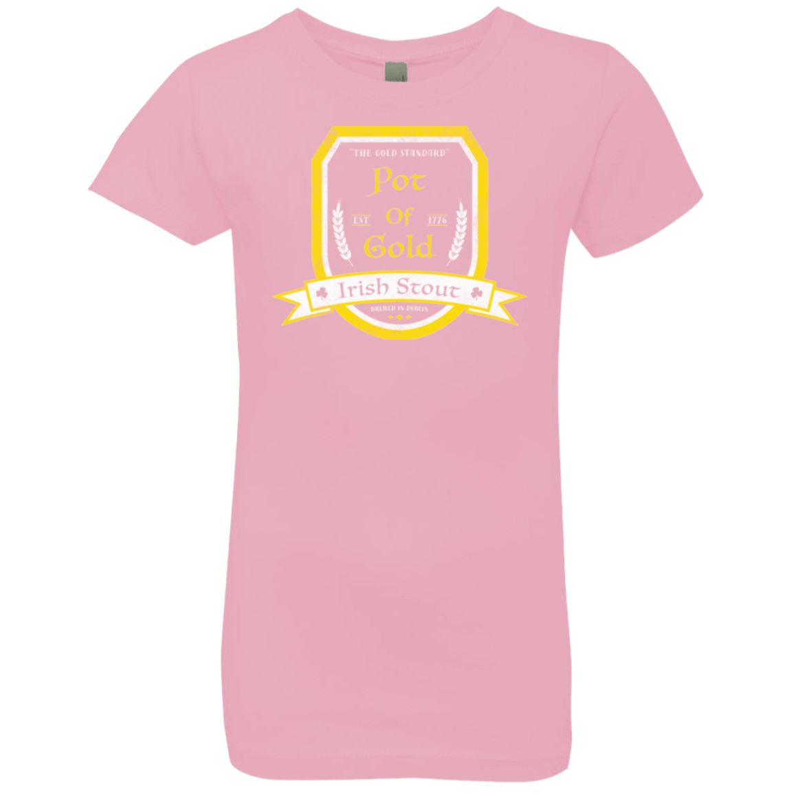 T-Shirts Light Pink / YXS Pot of Gold Irish Stout Girls Premium T-Shirt