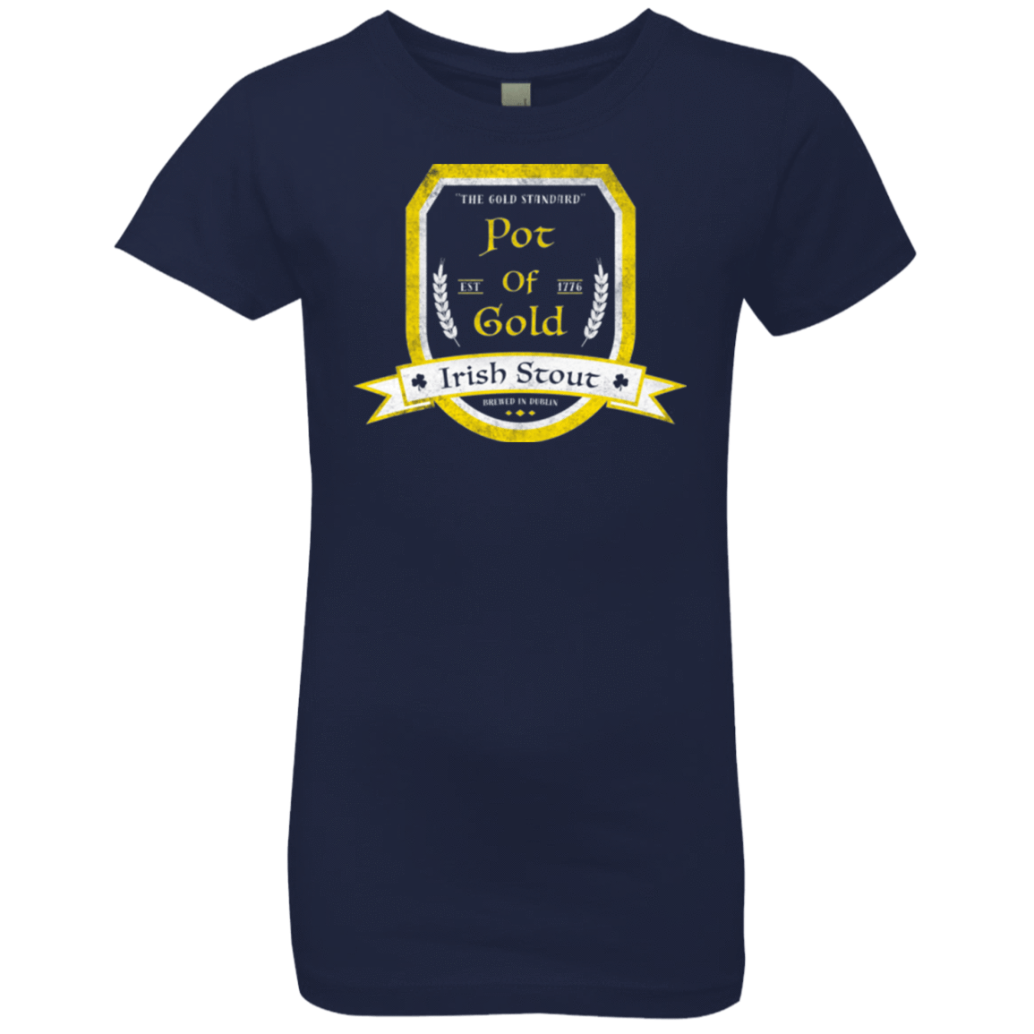 T-Shirts Midnight Navy / YXS Pot of Gold Irish Stout Girls Premium T-Shirt