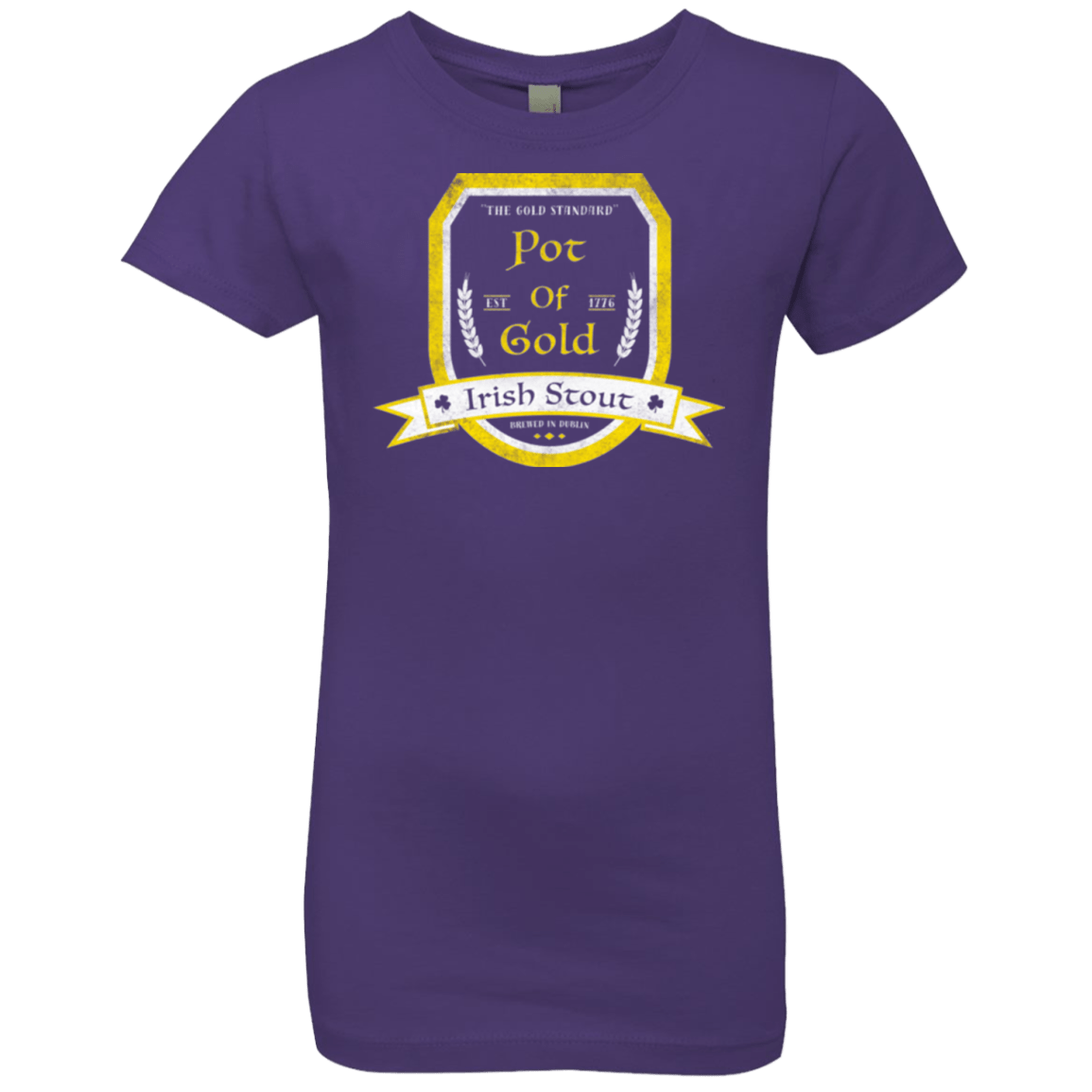 T-Shirts Purple Rush / YXS Pot of Gold Irish Stout Girls Premium T-Shirt