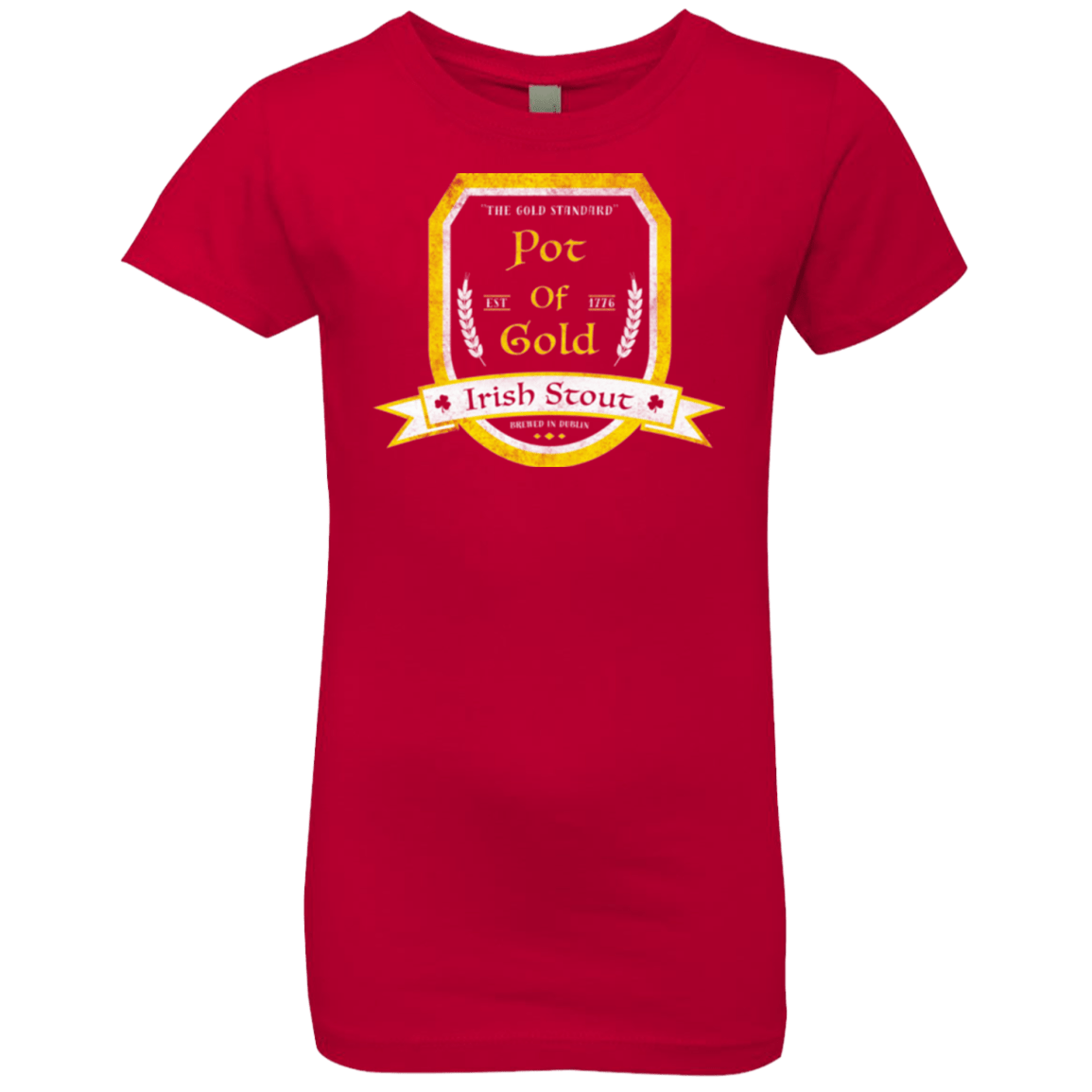 T-Shirts Red / YXS Pot of Gold Irish Stout Girls Premium T-Shirt