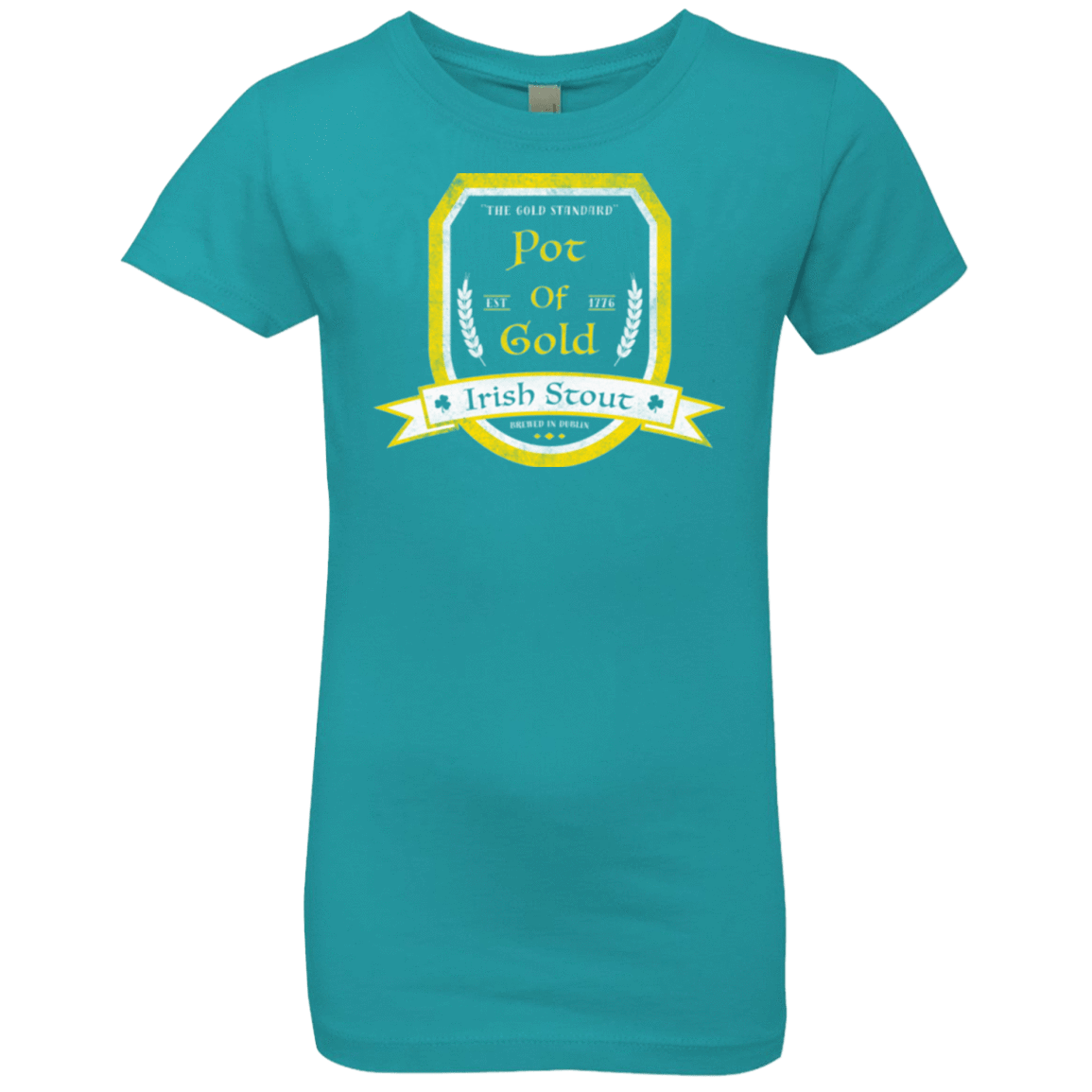 T-Shirts Tahiti Blue / YXS Pot of Gold Irish Stout Girls Premium T-Shirt