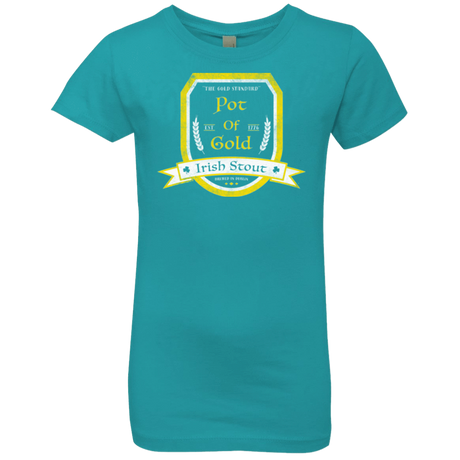 T-Shirts Tahiti Blue / YXS Pot of Gold Irish Stout Girls Premium T-Shirt