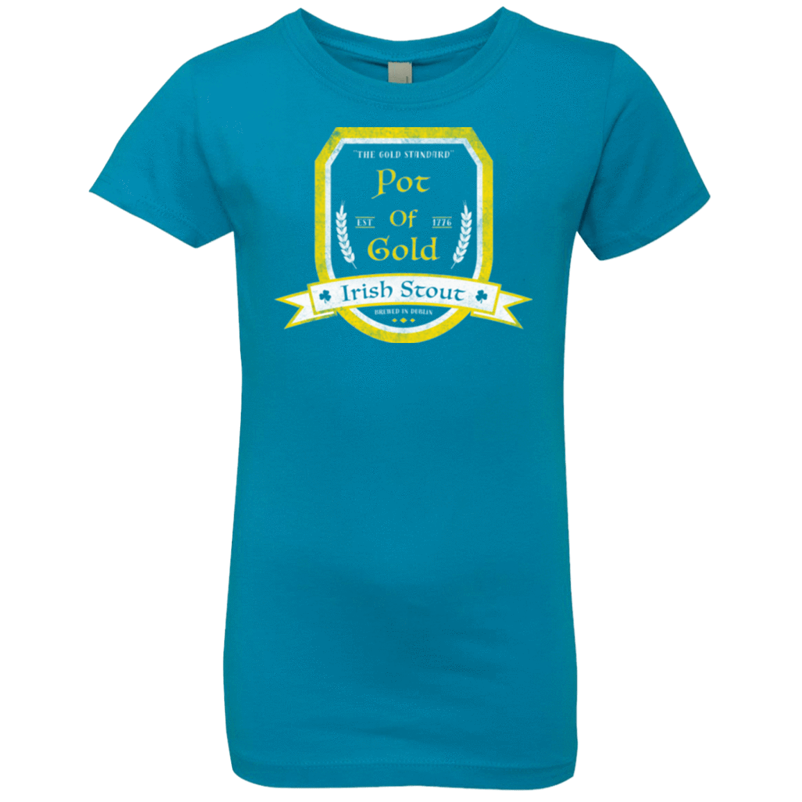 T-Shirts Turquoise / YXS Pot of Gold Irish Stout Girls Premium T-Shirt