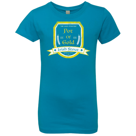 T-Shirts Turquoise / YXS Pot of Gold Irish Stout Girls Premium T-Shirt