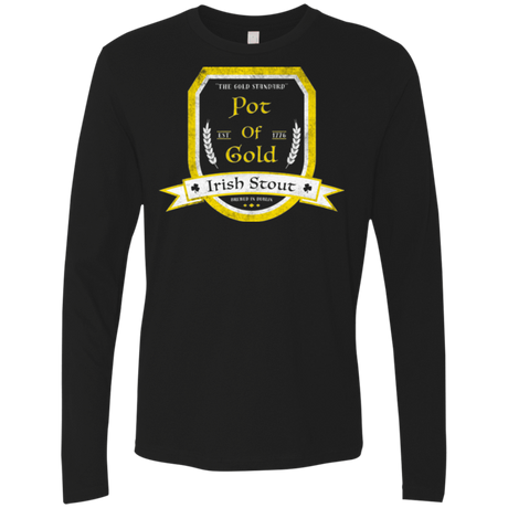 T-Shirts Black / Small Pot of Gold Irish Stout Men's Premium Long Sleeve