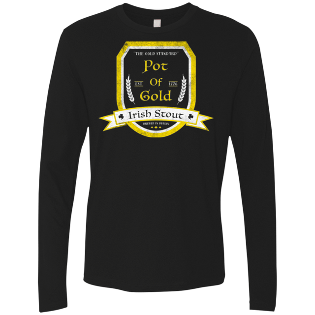 T-Shirts Black / Small Pot of Gold Irish Stout Men's Premium Long Sleeve