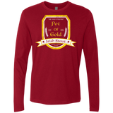 T-Shirts Cardinal / Small Pot of Gold Irish Stout Men's Premium Long Sleeve