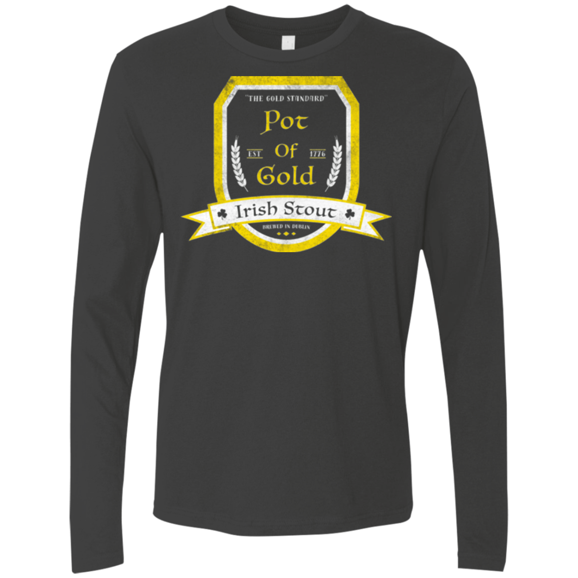 T-Shirts Heavy Metal / Small Pot of Gold Irish Stout Men's Premium Long Sleeve