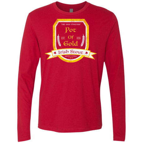 T-Shirts Red / Small Pot of Gold Irish Stout Men's Premium Long Sleeve