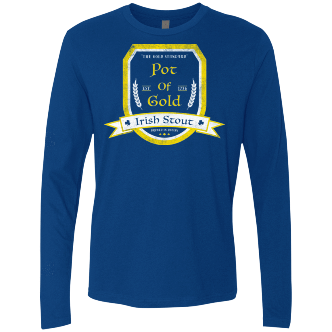 T-Shirts Royal / Small Pot of Gold Irish Stout Men's Premium Long Sleeve