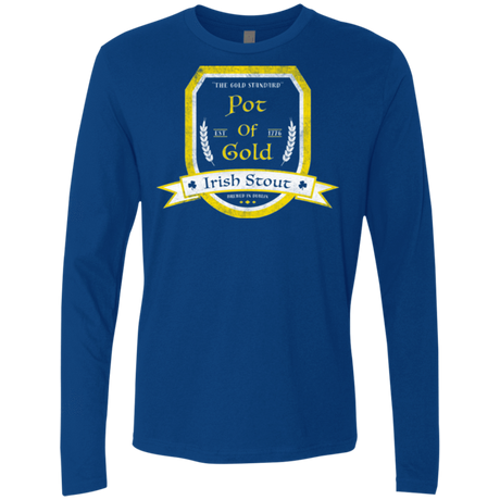 T-Shirts Royal / Small Pot of Gold Irish Stout Men's Premium Long Sleeve