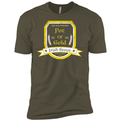 T-Shirts Military Green / X-Small Pot of Gold Irish Stout Men's Premium T-Shirt