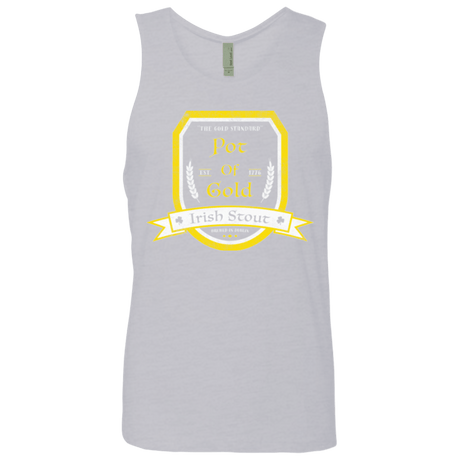 T-Shirts Heather Grey / Small Pot of Gold Irish Stout Men's Premium Tank Top
