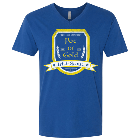 T-Shirts Royal / X-Small Pot of Gold Irish Stout Men's Premium V-Neck