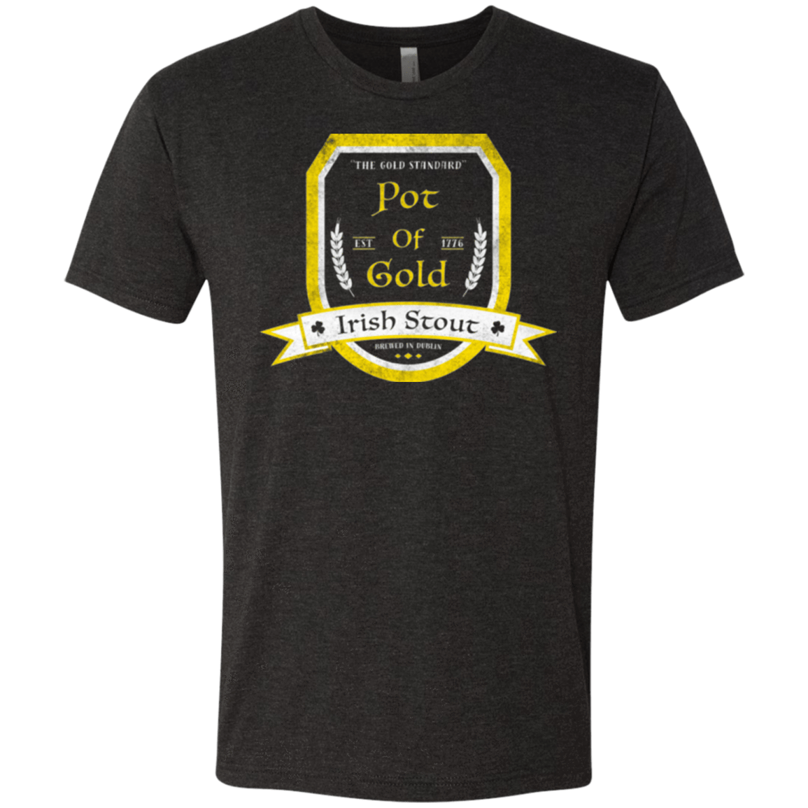 T-Shirts Vintage Black / Small Pot of Gold Irish Stout Men's Triblend T-Shirt