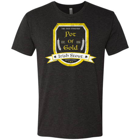 T-Shirts Vintage Black / Small Pot of Gold Irish Stout Men's Triblend T-Shirt
