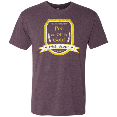 T-Shirts Vintage Purple / Small Pot of Gold Irish Stout Men's Triblend T-Shirt