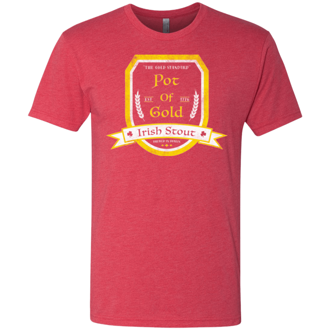 T-Shirts Vintage Red / Small Pot of Gold Irish Stout Men's Triblend T-Shirt