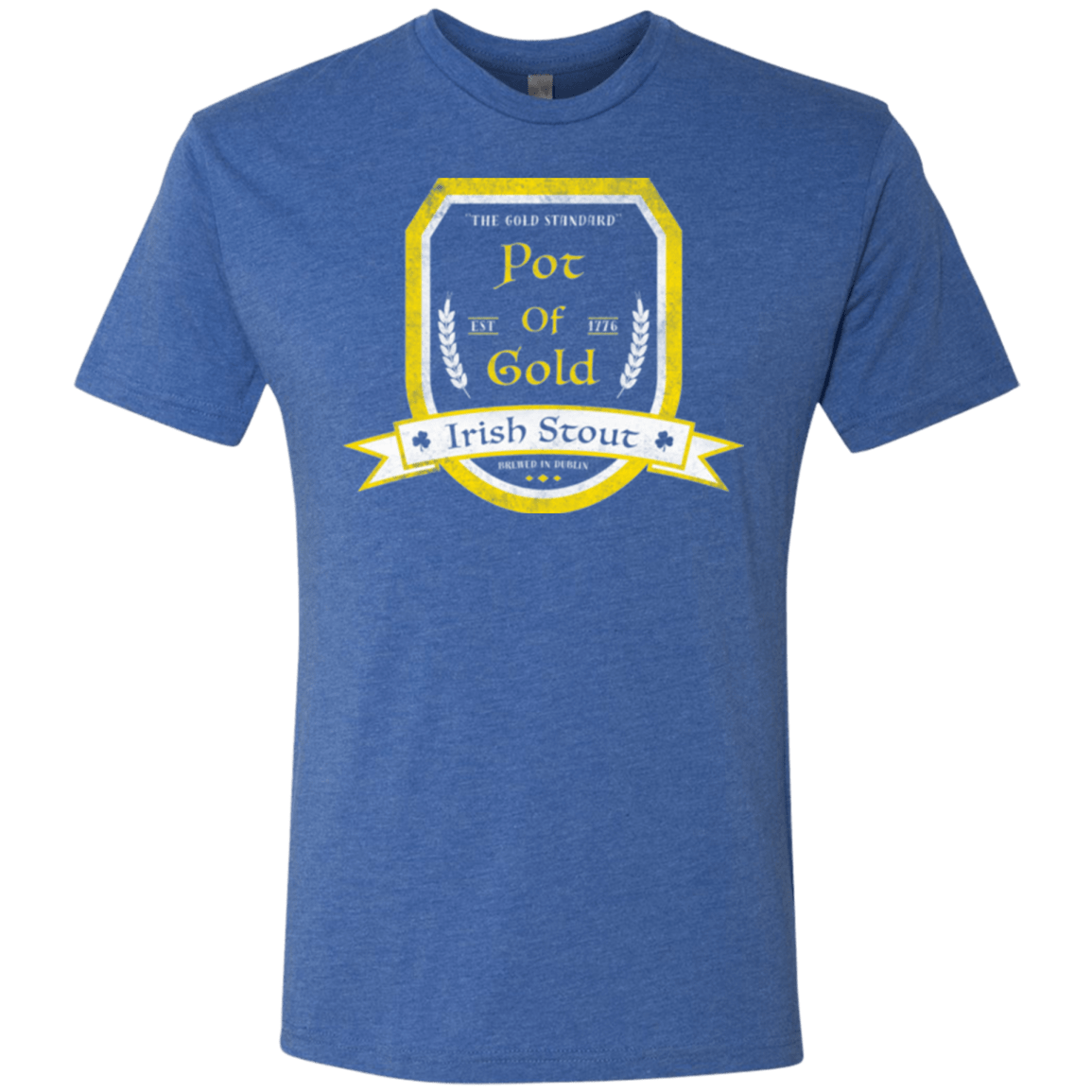 T-Shirts Vintage Royal / Small Pot of Gold Irish Stout Men's Triblend T-Shirt