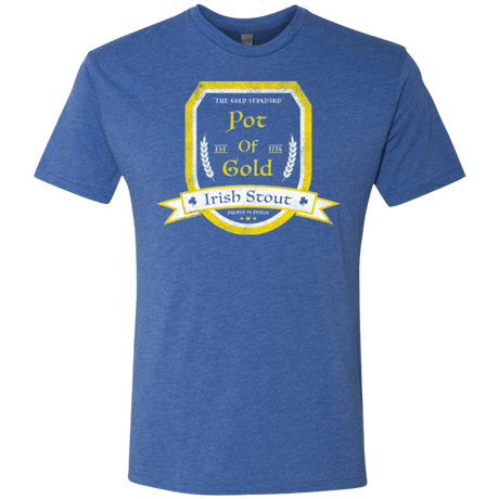 T-Shirts Vintage Royal / Small Pot of Gold Irish Stout Men's Triblend T-Shirt