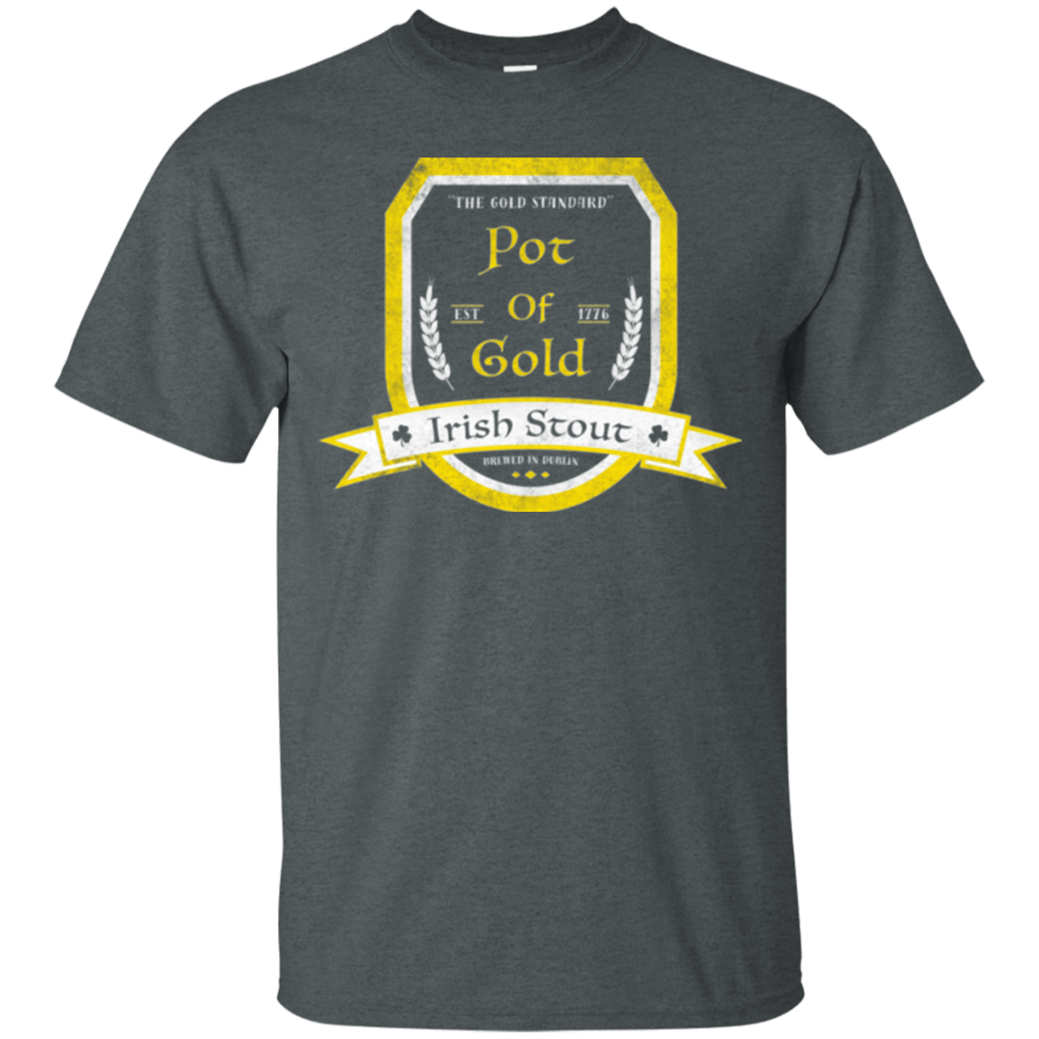 T-Shirts Dark Heather / Small Pot of Gold Irish Stout T-Shirt