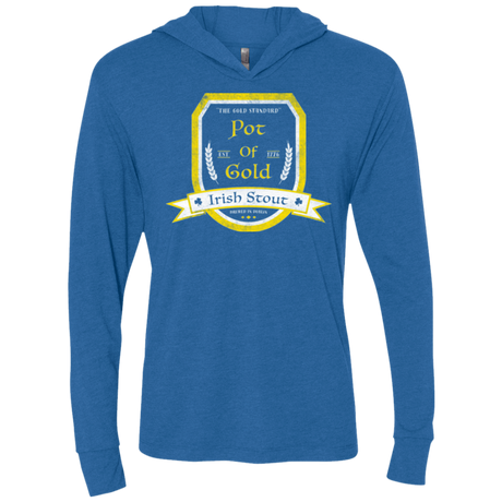 T-Shirts Vintage Royal / X-Small Pot of Gold Irish Stout Triblend Long Sleeve Hoodie Tee