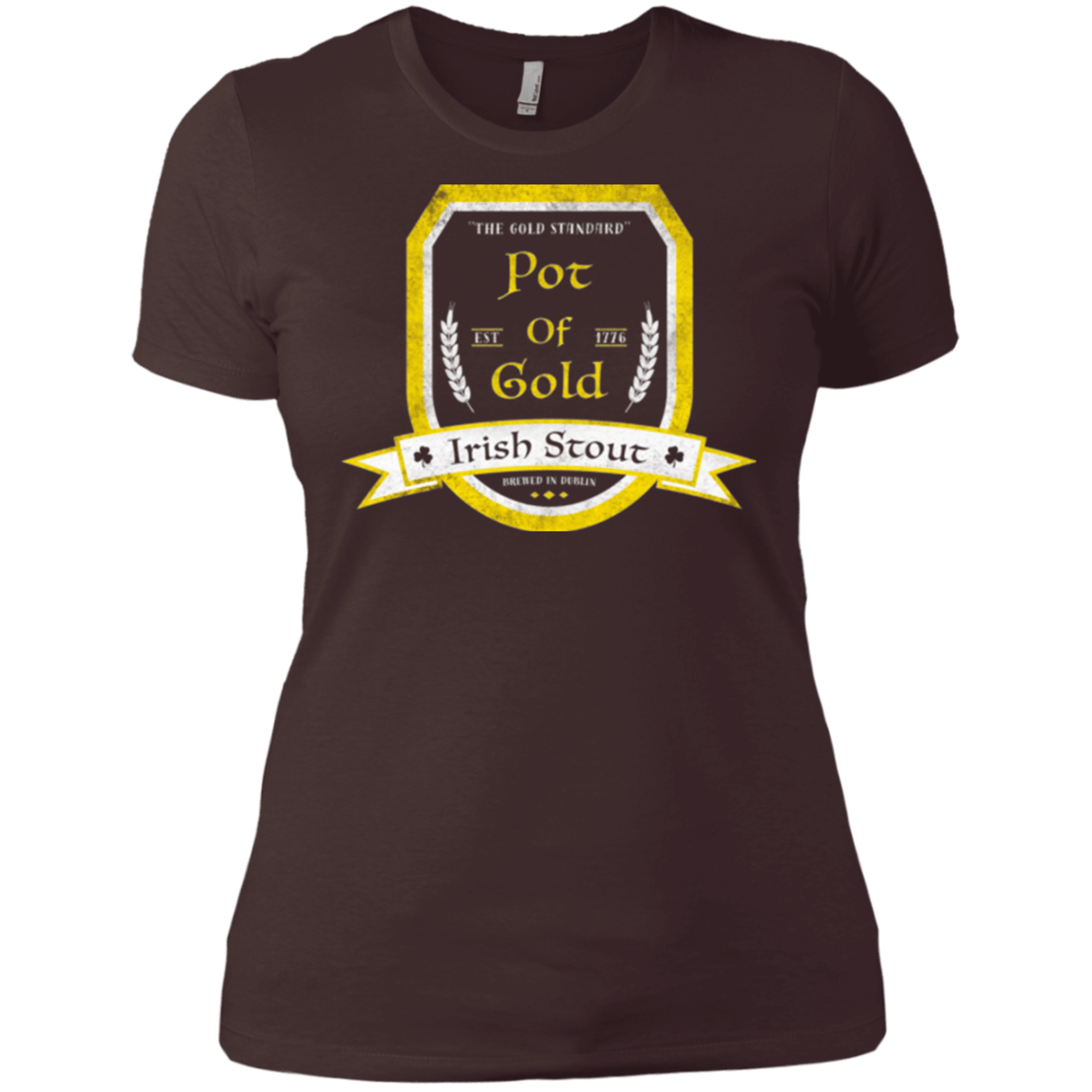 T-Shirts Dark Chocolate / X-Small Pot of Gold Irish Stout Women's Premium T-Shirt