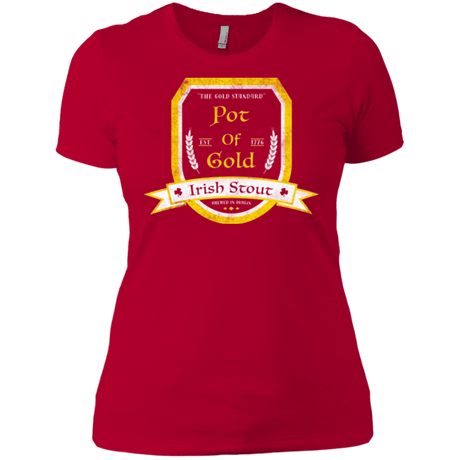 T-Shirts Red / X-Small Pot of Gold Irish Stout Women's Premium T-Shirt