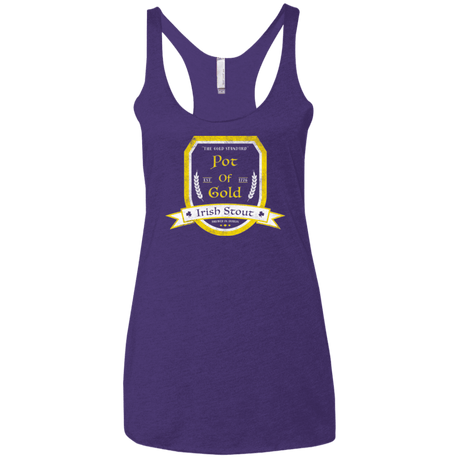 T-Shirts Purple / X-Small Pot of Gold Irish Stout Women's Triblend Racerback Tank