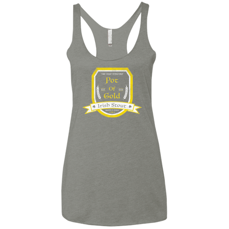 T-Shirts Venetian Grey / X-Small Pot of Gold Irish Stout Women's Triblend Racerback Tank