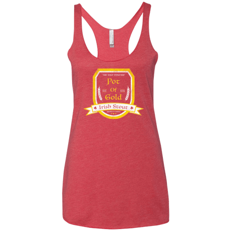 T-Shirts Vintage Red / X-Small Pot of Gold Irish Stout Women's Triblend Racerback Tank